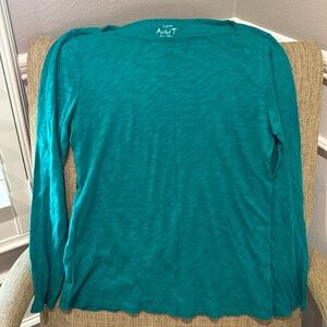 J Crew Green Boat Style Top